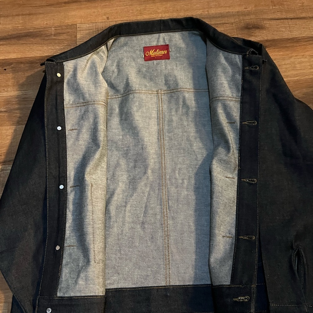 Black Denim Performance Jacket NWT - image 8